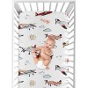 Sweet Jojo Designs Boy Baby Fitted Crib Sheet Airplane Red White and Blue - 4 of 4