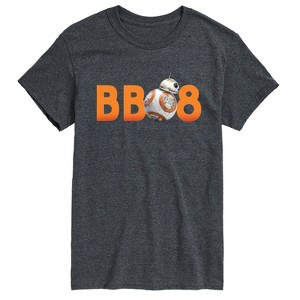 Men's Star Wars: The Force Awakens BB8 Short Sleeve Graphic T-Shirt - Heather Charcoal - LG Big and Tall - 1 of 4