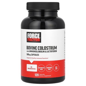 Force Factor Bovine Colostrum With Immunoglobulin & Lactoferrin, 500 mg, 120 Capsules - 1 of 2