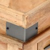 vidaXL Bedside Cabinet Natural Wood Solid Acacia Wood - 15.7" x 11.8" x 20.1" - 4 of 4