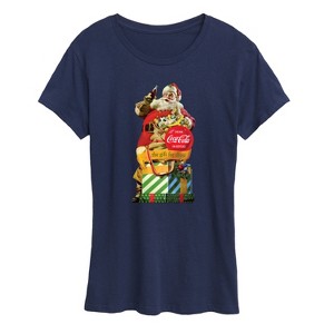 Women's - Coca-Cola - Vintage Santa Gift For Thirst Short Sleeve Graphic T-Shirt - 1 of 4