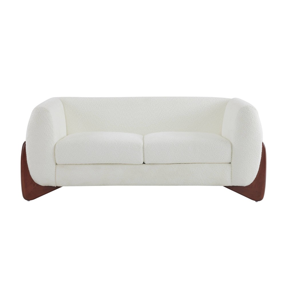 Christopher Knight Home James 63 " Boucle Fabric Loveseat Beige