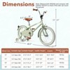 Infans 18" Kids Bike w/Adjustable Saddle Handlebar Removable Training Wheels Handbrake - 2 of 4