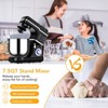 Acekool 660W Tilt-Head Stand Mixer with 10-Speed Control, 7.5QT Mixing Bowl, Whisk, Dough Hook, Beater & Splash Guard - 2 of 4