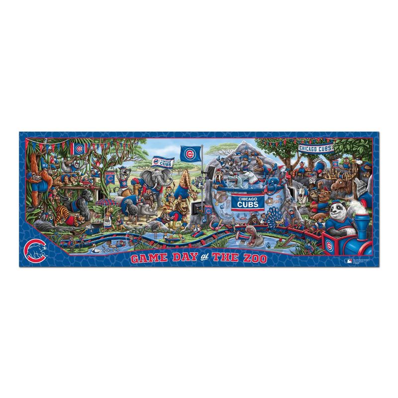 MLB Chicago Cubs Game Day at the Zoo Jigsaw Puzzle - 500pc, 2 of 4
