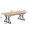 NicBex 70.86" Rectangle Dining Table Modern Center Table with Wood Tabletop for Living Room & Office - 3 of 4