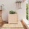 vidaXL Garden Planter 15.7"x15.7"x15.7" Solid Wood Pine - 3 of 4