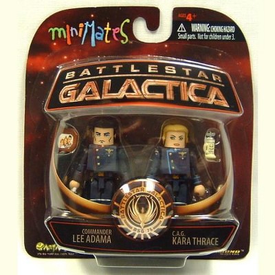 Diamond Comic Distributors, Inc. Battlestar Galactica Series 3 Minimates Adama & Thrace