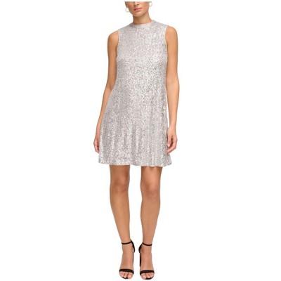 Kensie Womens Mesh Shift Dress