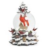 Roman Lit Swirl Cardinal Glittered Christmas Snow Globe - 2 of 4
