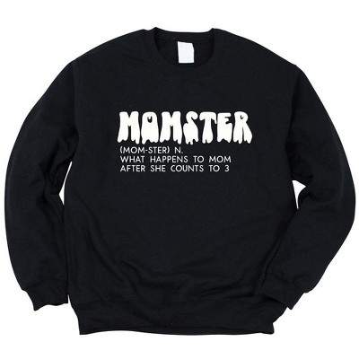 Simply Sage Market Women's Graphic Sweatshirt Halloween Momster Defintion