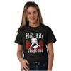 Betty Boop Hug Life Chose Me Roses Womens Graphic T Shirt Tees Brisco Brands - 4 of 4