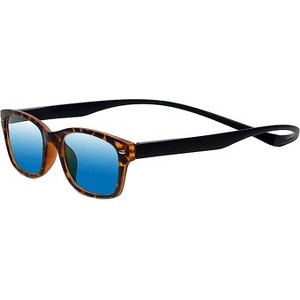 Magz Greenwich Magnetic Front Connecting Polarized Sun OR Bi-Focal Sunglasses in Rainbow Stripe Multi-Color Black - 1 of 4