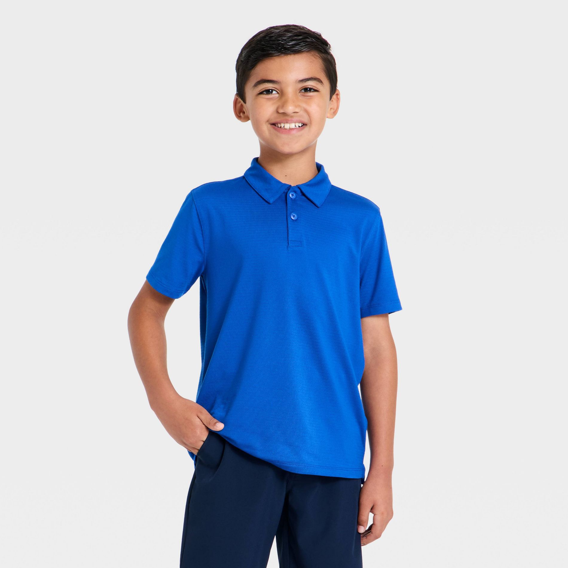 Boys' Short Sleeve Performance Uniform Polo Shirt - All in Motion™