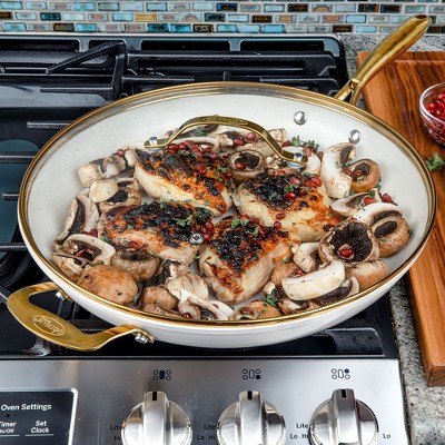 Gotham Steel Cream Nonstick Ceramic Pan - Thumbnail 3