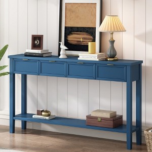 NicBex Minimalist Elegant Console Table,Narrow Entryway Table with Sleek Top,Foyer Tables for Entryway,Hallway,Living Room,Corridor,Study - 1 of 4
