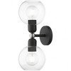 Livex Lighting Downtown 2 - Light Vanity in  Black/Brushed Nickel - 4 of 4