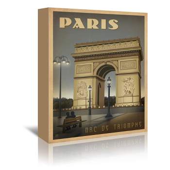 Americanflat Vintage Architecture Wt Paris Arc By Anderson Design Group Unframed Canvas Wall Art