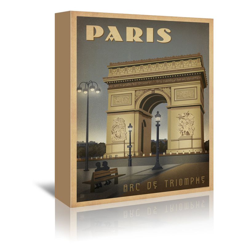 Americanflat Vintage Architecture Wt Paris Arc By Anderson Design Group Unframed Canvas Wall Art, 1 of 7