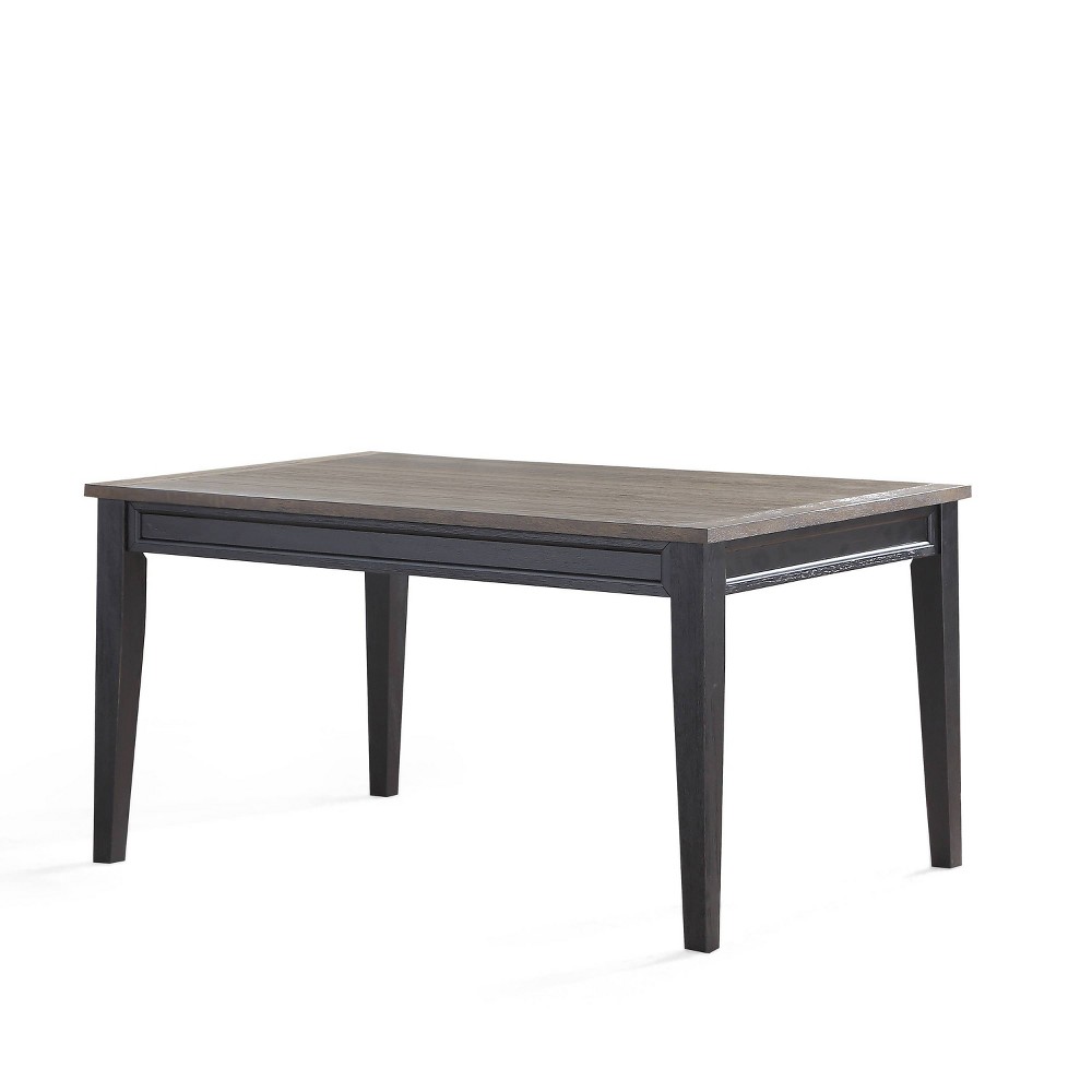 Photos - Dining Table Raven Noir  Black/Driftwood finish - Steve Silver Co.