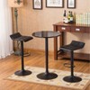PAGED Bar Height Stools Set of 3, Modern Round 26"-36" High Pub Table and 2 Lifting Swivel Counter Stools, Dining Chair for Bar, Kitchen - 2 of 4