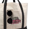 Lafayette College Primary Logo Canvas Tote Bag With External Pocket, Reusable Shoulder Bag for Shopping, School, Beach - 2 of 4