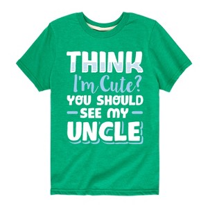 Boys' - Instant Message - You Should See My Uncle Short Sleeve Graphic T-Shirt - 1 of 4