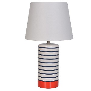 Column Table Lamp Stripes - Pillowfort , Red Pop