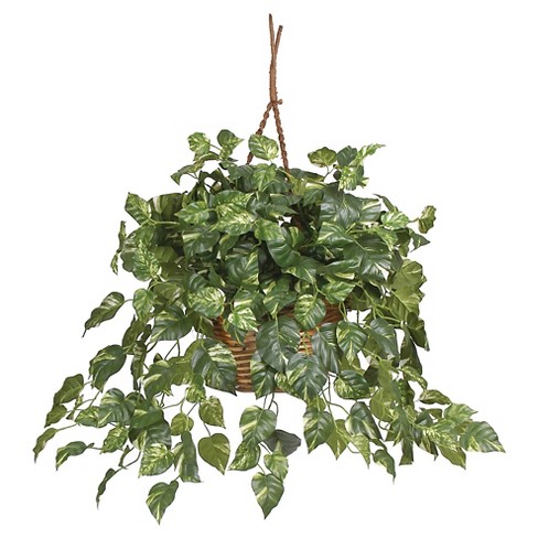 36 X 29 Artificial Boston Fern Hanging Basket - Nearly Natural : Target