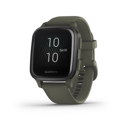  Garmin Venu Sq Music, GPS Smartwatch with Bright Touchscreen  Display, Features Music and Up to 6 Days of Battery Life, Slate and Moss  Green : Electronics