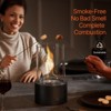 VEVOR Tabletop Fire Pit, 6 inch Metal Tabletop Fireplace Indoor Outdoor Decor, Portable Rubbing Alcohol Burner Smores Maker with Glass,2.03lbs,Black - 3 of 4