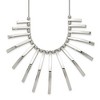 Chisel Stainless Steel Bars and Beads on a 19" Snake Chain Necklace with a 2" Ext. Necklace - 2 of 4