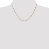 Black Bow Jewelry 1.1mm 14k Yellow Gold Solid Round Cable Chain Necklace - 2 of 4