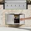 VEVOR BBQ Access Door, 34W x 19H Inch Double Outdoor Kitchen Door, Stainless Steel Flush Mount Door, Wall Vertical Door with Handles, Silver - 2 of 4