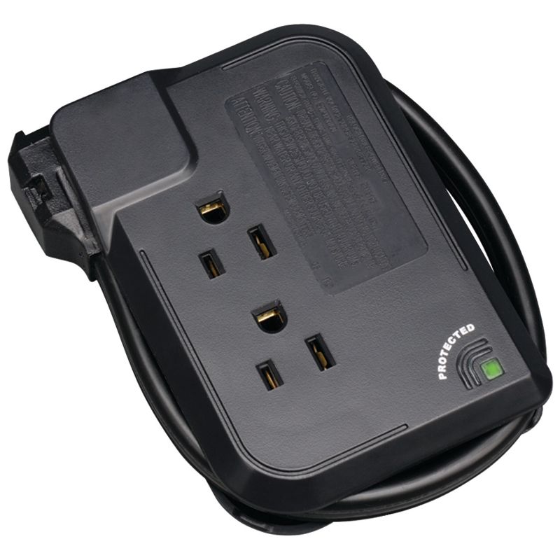Tripp Lite 3-Outlet Travel-Size Surge Protector with 2 USB Ports, 3 of 5