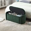 CAVINAS Upholstered Storage Ottoman Bench, End of Bed Bench with Foot Pads, Multi-Functional Entryway Bench for Bedroom or Living Room - 3 of 4