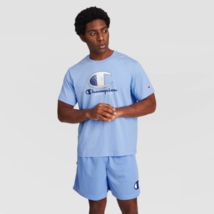 Champion Men's Graphic T-Shirt - Placid Blue Big C Golf : Target