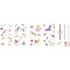 Avenir Nail Stickers and Tattoos – Unicorns, Includes 3 Sheets with 260+ Designs, Ages 3 And Up - 2 of 3
