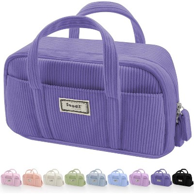 Paaaawaters Large Pencil Case Pouch, Extra Big Pencil Bag with 5 Compartments, Pen Bag Wide Opening