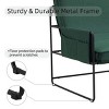 GlasFlength Accent Chairs pholstered Wood Accent Arm Chair Reading Chair Vanity Chair with Storage Bag Living Room Chair, Green, 29.13"*36.61"*35.24" - 3 of 4