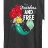 Women's - Disney Princess - Ariel And Flounder Fearless And Free Short Sleeve Graphic T-Shirt - 2 of 4