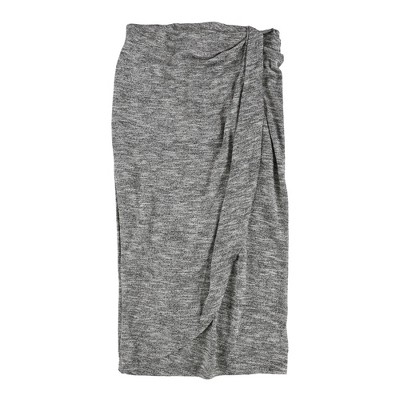 bar III Womens Draped Wrap Skirt