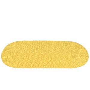 Collections Etc Sunsplash Braided Two-Tone Accent Rug - 1 of 3