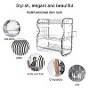 LunaLulinlk 3-Tier Dish Drying Rack with Tray Utensil Holder, Large Capacity Dish Drainer for Kitchen Counter Organizer Storage - 2 of 4