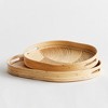 Plum & Post Jelani Cane Oval Decorative Trays Set of 2 - 2 of 4