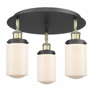 Dover - 3 Light Flush Mount In Art Deco Style-10 Inches Tall and 16.25 Inches Wide - 1 of 1
