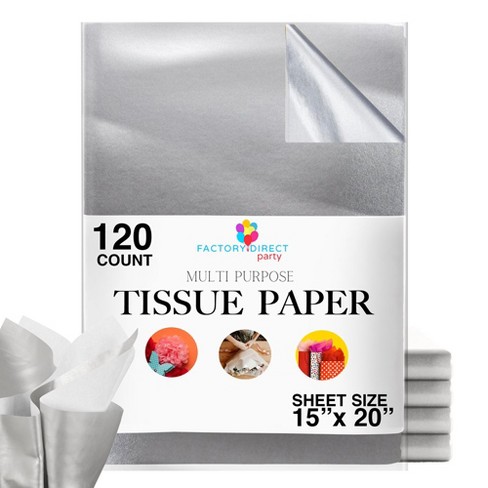 Crown Display Silver Tissue Paper 15 X 20 Packing Paper For Gifts - 120  Count : Target
