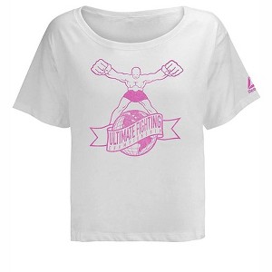 Reebok Womens Ultiman Globe Boxy Graphic T-Shirt - 1 of 4