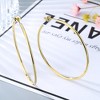 Amy and Annette 14K Gold or Sterling Silver Large Hoop Earrings - 3 of 4