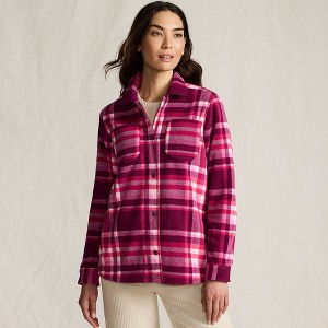 Lands' End Women's Anyweather Fleece Shirt Jacket - 1 of 4